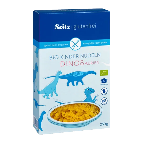 těstoviny dĚtskÉ dino, bez lepku, bio 250g těstoviny dĚtskÉ dino, bez lepku, bio 250g