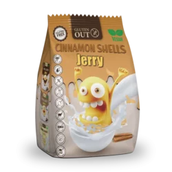 jerry snídaňové mušličky skořicové, bez lepku, 375g