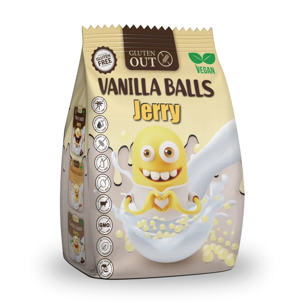 jerry snídaňové kuličky vanilkové, bez lepku, 375g jerry snídaňové kuličky vanilkové, bez lepku, 375g