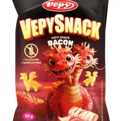 vepysnack kukuřičný snack s příchutí slaniny, bez lepku, 50g