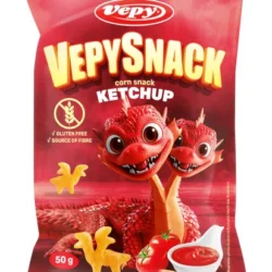 vepysnack kukuřičný snack s příchutí kečupu, bez lepku, 50g