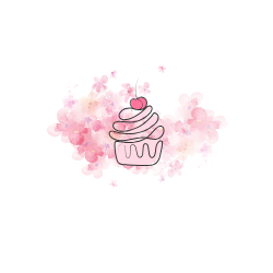 pink modern handwritten brand logo