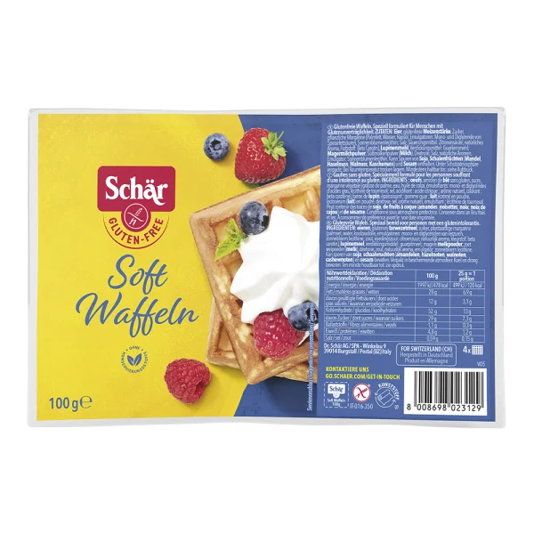 schÄr wafle pečivo sladké, bez lepku, 100g schÄr wafle pečivo sladké, bez lepku, 100g