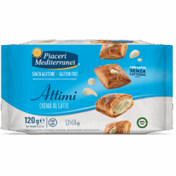 bezlepkové křehké koláčky s mléčným krémem attimi 120g