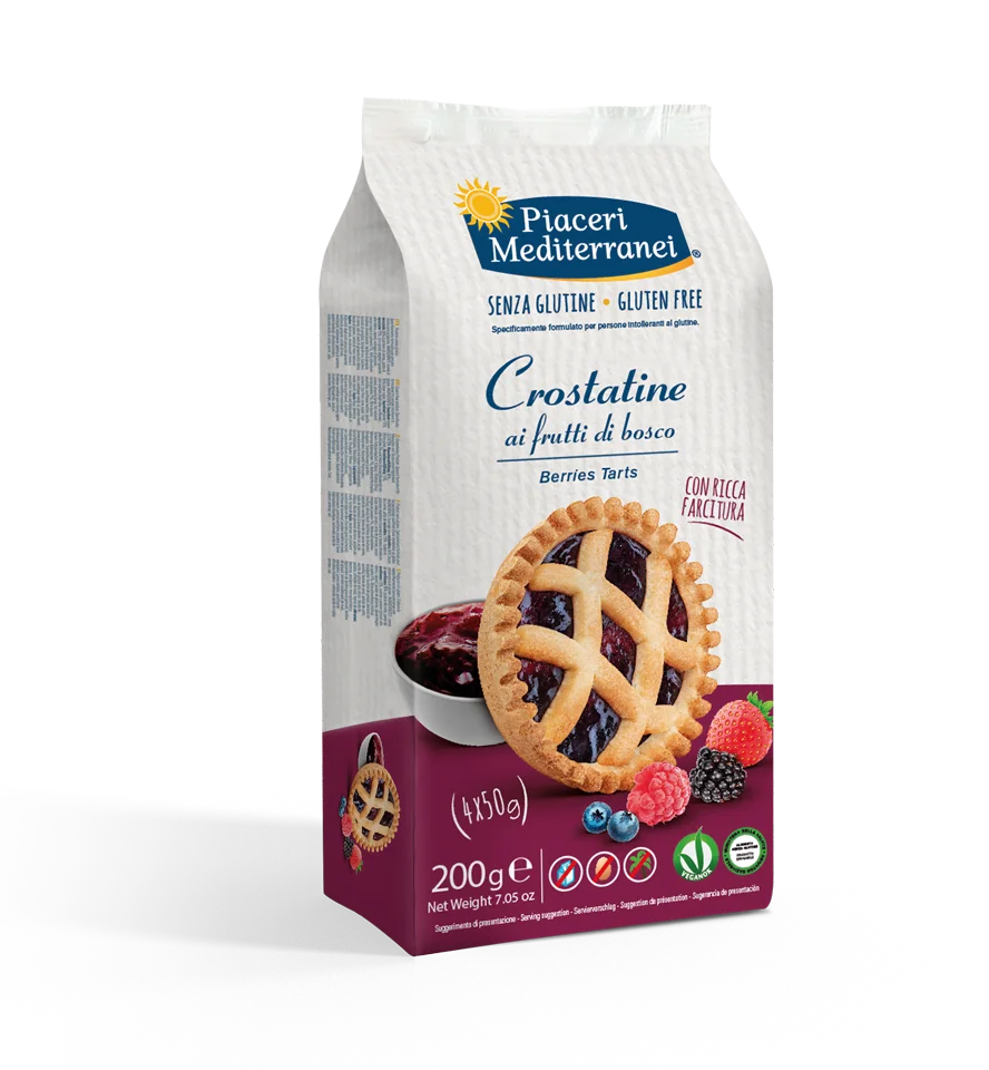 piaceri mediterranei bezlepkové crostatine s lesnÍm ovocem 200g piaceri mediterranei bezlepkové crostatine s lesnÍm ovocem 200g
