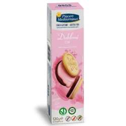 dobloni pink sušenky s jahodovou náplní120g