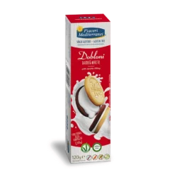 dobloni dark & white sušenky s vanilkovým krémem 120g