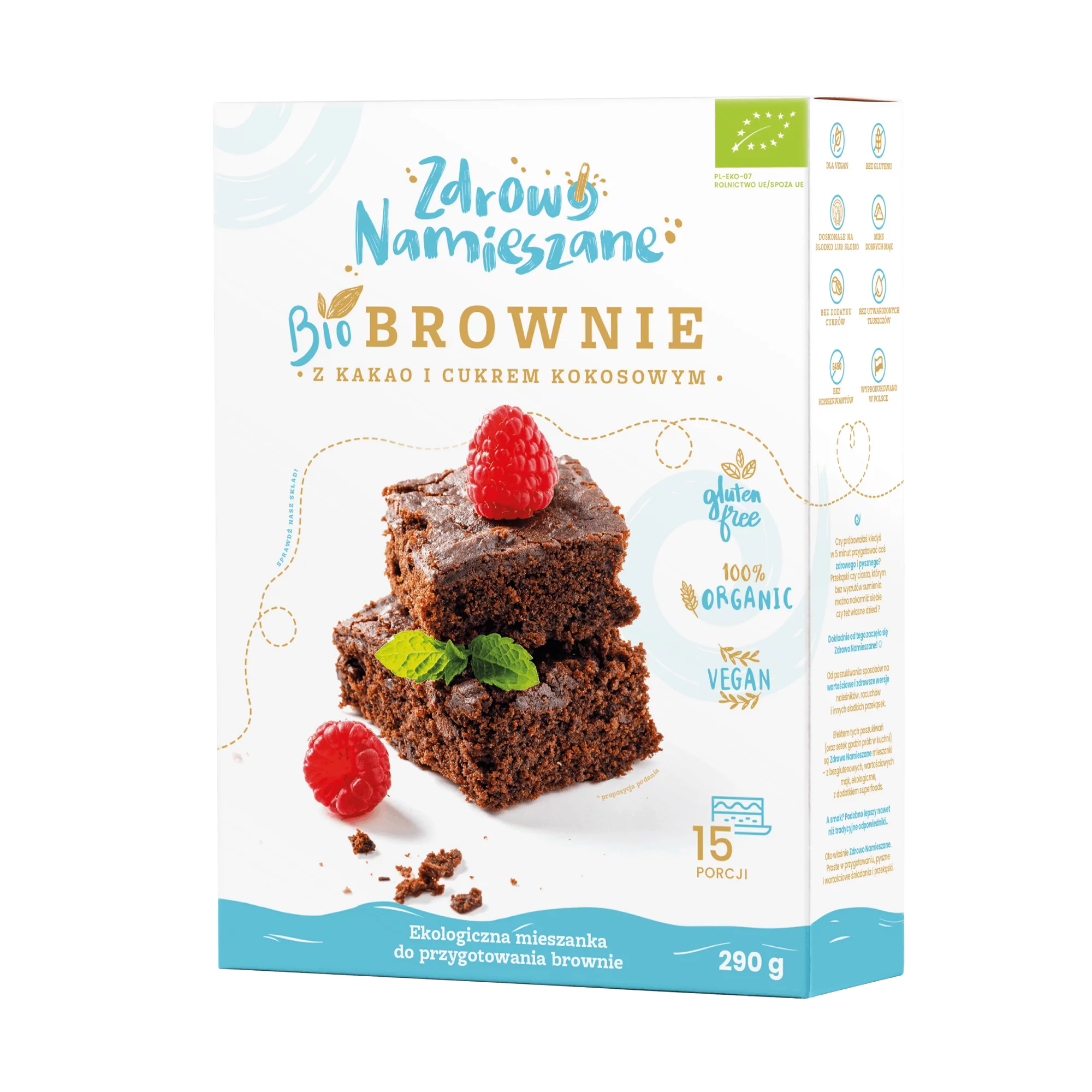 brownie směs s kakaem a kokosovým cukrem 290 g brownie směs s kakaem a kokosovým cukrem 290 g