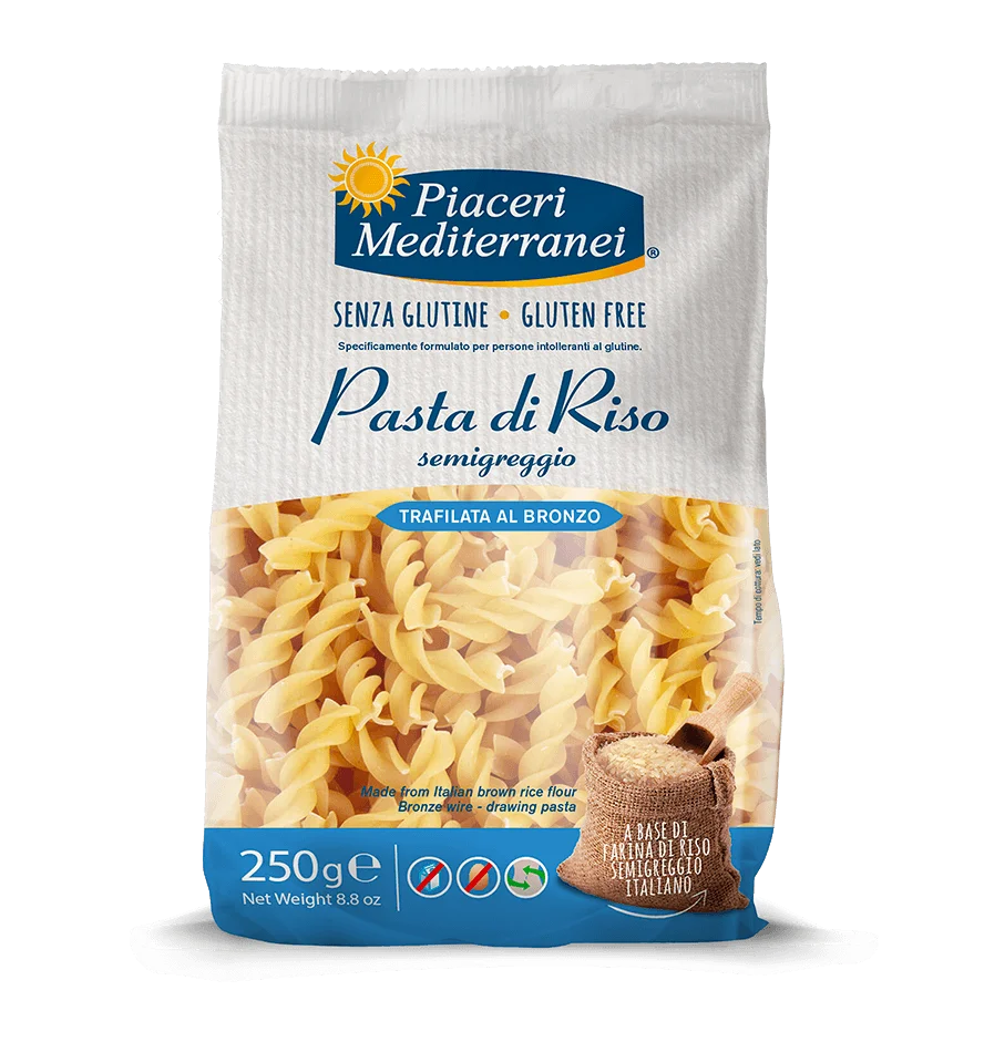 piaceri mediterranei fusilli rýžové těstoviny 250g piaceri mediterranei fusilli rýžové těstoviny 250g