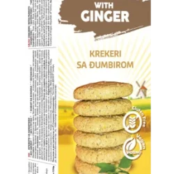 molendini krekry se zázvorem bez cukru, bez lepku, 120g