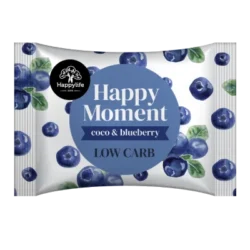 novinka happy moment kokosové kolečko s borůvkami 38g se sníženým obsahem cukru low carb