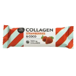 happylife kolagenová kokosová tyčinka jahoda 40g